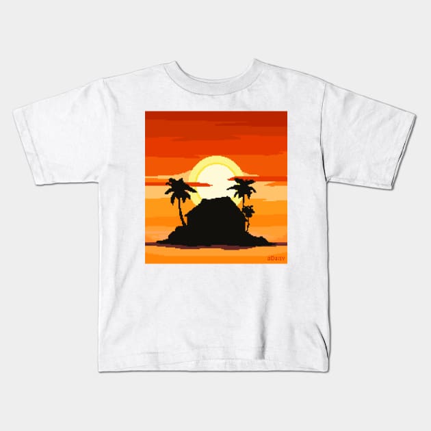 kame  sunset Kids T-Shirt by aphro